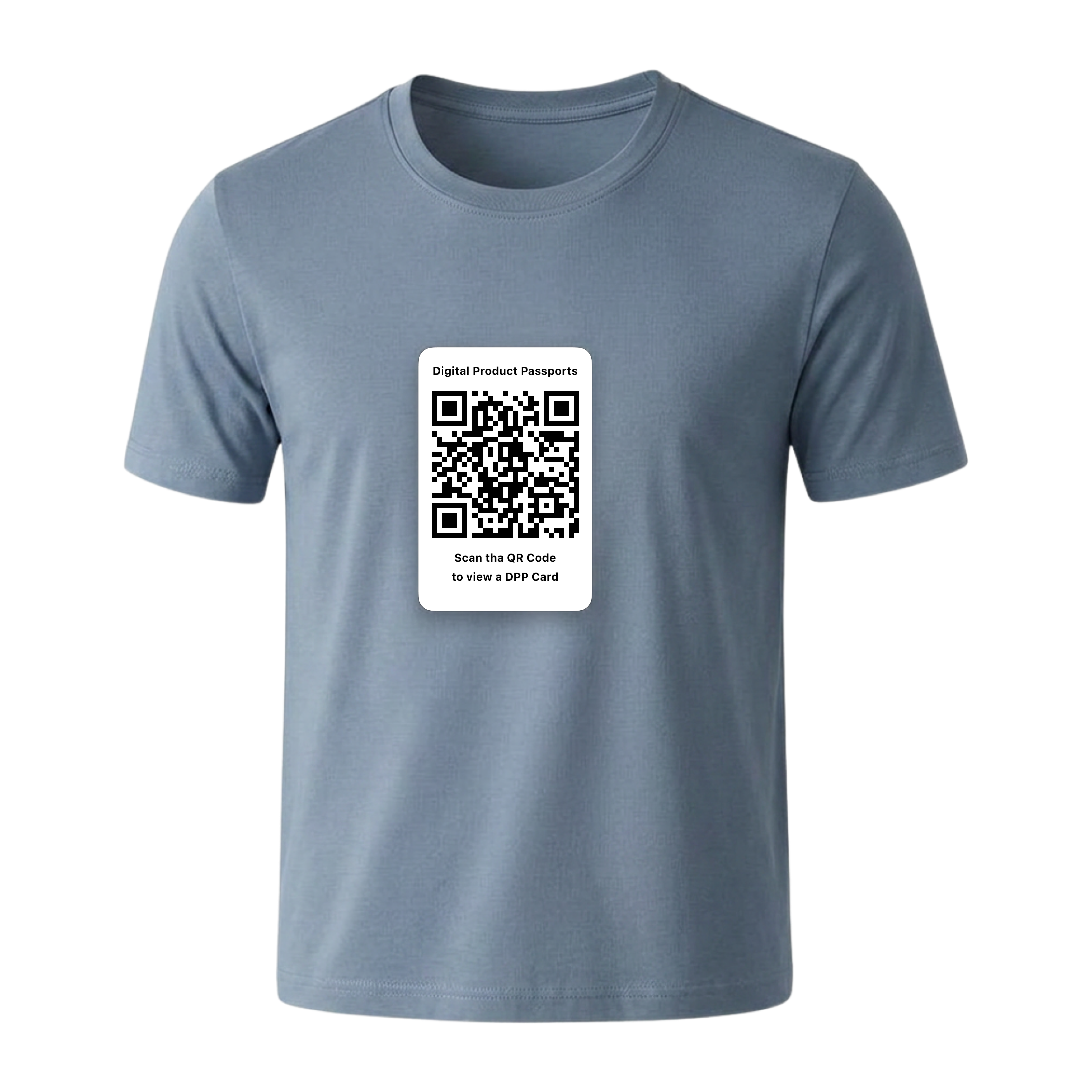 Fashion product with Digital Product Passport QR code label